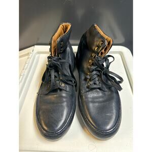 Frye men’s lace up leather sneakers/boots M size 9 black